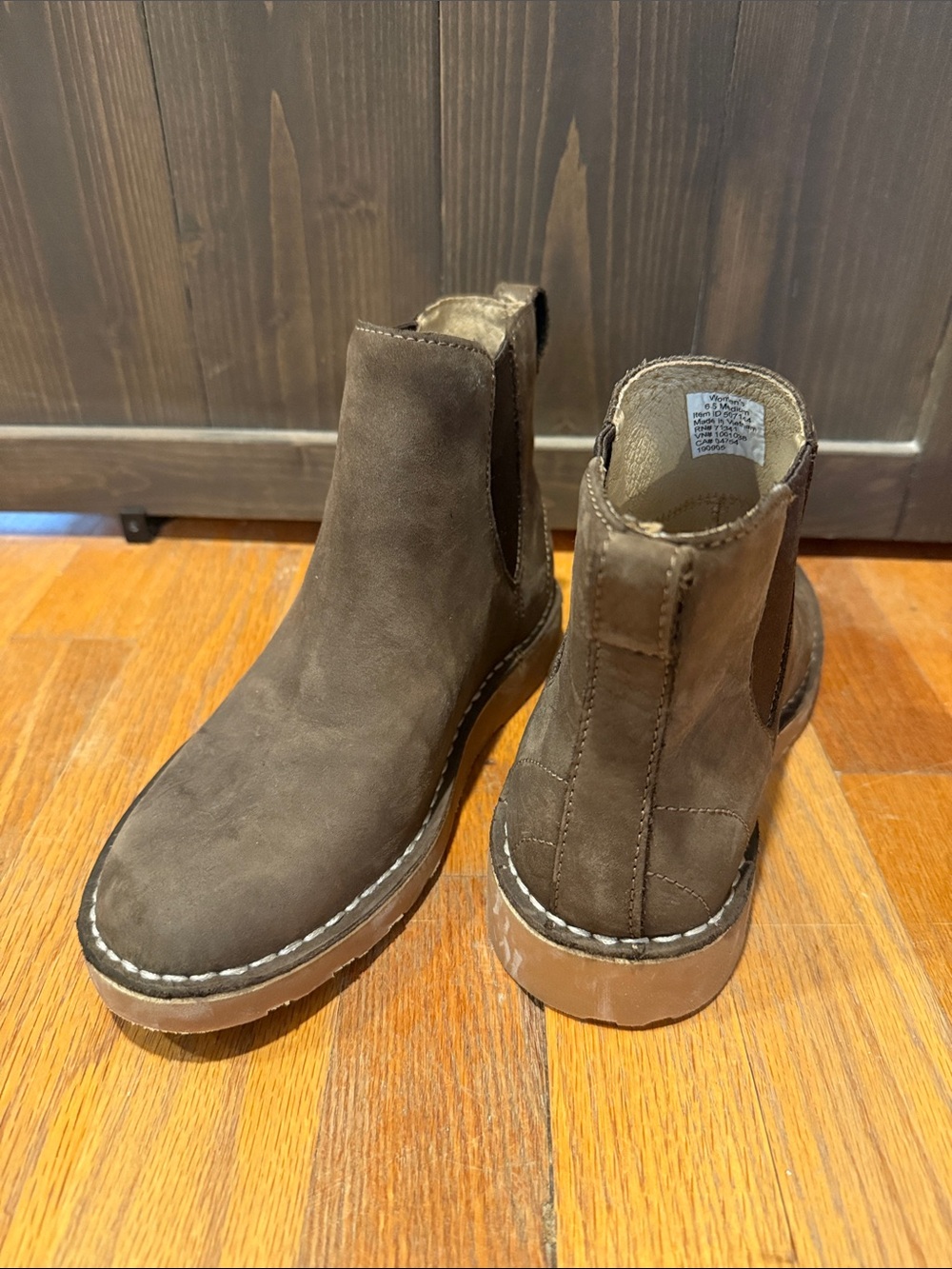 L.L. Bean Brown Suede Chelsea Ankle Boots
